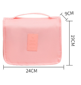 Portable Fashion Polyester Large Capacity Travel Cosmetic Bag Zipper Closure Wet/Dry Separation Multi-Compartment <b>Makeup</b> <b>Case</b> - Product Image 2