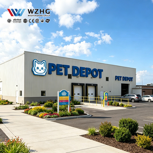 Proyecto Industrial Global de Productos Animales, Instalación Modular Expandible Resistente al Viento, Estructura de Acero, Almacén para Mascotas - Product Image 1