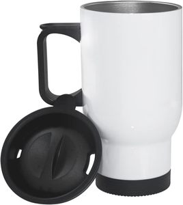 15oz Modern Eco-Friendly Stainless Steel Tumbler Sublimation Custom Print Vacuum White Travel <b>Mug</b> for Coffee Car Use - Product Image 4
