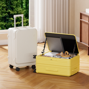 <span class=keywords><strong>Valise</strong></span> à ouverture frontale pour femme, nouvelle collection 2025, extensible, <span class=keywords><strong>multifonction</strong></span>, <span class=keywords><strong>valise</strong></span> à roulettes 20 pouces, <span class=keywords><strong>valise</strong></span> cabine pour homme - Product Image 4