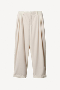 <span class=keywords><strong>Pantalon</strong></span> de Costume Formel Plissé pour <span class=keywords><strong>Homme</strong></span>, Coupe Ample Évasée, Respirant, Style Vintage, avec Fermeture Éclair et Poches Asymétriques, Idéal pour Mariage - Product Image 3