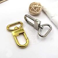 Anneau en D pivotant de 25 mm pour porte-clés, accessoires de bricolage pour la fabrication de sacs, boucle rotative pour sacs artisanaux