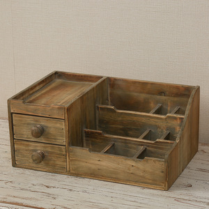 Solid Wood Multi Functional Storage Box With <b>Drawers</b> For Desk Organization And Home Cosmetics Storage - Product Image 2