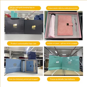 Coffret Cadeau d'Affaires Haut de Gamme : Carnet en Cuir PU A5 avec Tasse Isotherme et Parapluie, Style Professionnel, Logo Personnalisé - Product Image 4