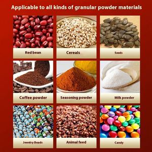 Machine d'emballage automatique à vis matériel de poudre Granule de poids quantitatif remplissant les aliments dans des sacs en plastique Stock disponible - Product Image 3