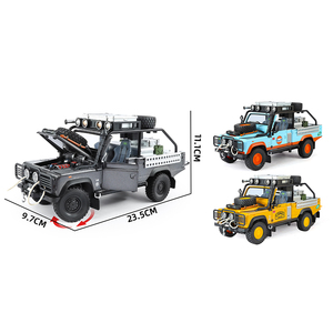 Modèle de véhicule tout-terrain en métal moulé sous pression Wellborn 1:24 Tigre à dents de sabre, voiture anti-émeute, avec effets sonores et lumineux, version avec autocollants, boîte de présentation - Product Image 3