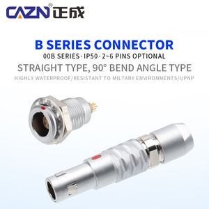 CAZN Factory B Series 00 Schnell verschluss <span class=keywords><strong>2</strong></span> <span class=keywords><strong>3</strong></span> 4 5P Din Straight Plug Push Pull Circular Connector-FGG.00.304.CLAD22 FPG.00.302.CLAD32 - Product Image 2