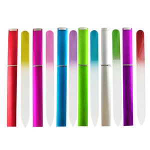 도매 전문 네일 도구 크리스탈 유리 파일 네일 강화 유리 네일 맞춤 아트 파일 케이스 포함 - Product Image 5