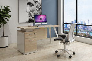 Hiện Đại Bằng Gỗ Nhân Viên Văn Phòng Máy Tính 1.2M Thép Chân Bàn Modular Văn Phòng Bàn Cho Nhà Văn Phòng Tùy Chỉnh Tính Bảng - Product Image 3