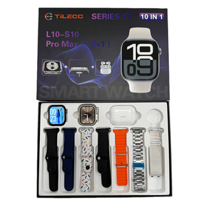 Reloj Inteligente <span class=keywords><strong>L10</strong></span>-S10 <span class=keywords><strong>Pro</strong></span> Max Square, Silicona, Resistente al Agua, Monitor de Ritmo Cardíaco, Siete Correas, Modelo Privado, Comercio Exterior, Popular - Product Image 3