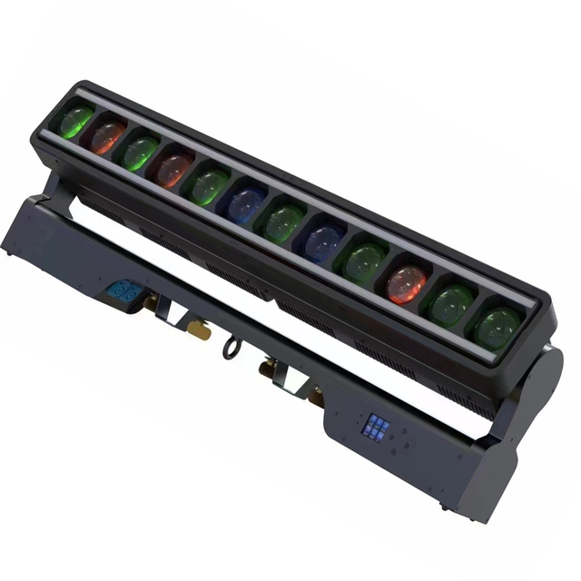 New Design 12x40W RGBW 4in1 Led Moving Beam Bar Pixel Zoom Sweeper Wash Stage Concert Wedding Club Tiptop Light