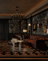 Modélisation 3D et design d'intérieur de style français ZK, aménagement personnalisé de meubles de maison, cloison, porte, conception de modèle 3D pour salon