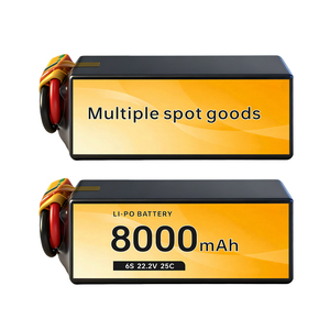 Batería 6S 8000mAh para Dron de Carreras 4S 8S 12S 14S, Aeronaves y Aviones de Modelo, Alta Tasa C 30C 50C, Batería LiPo de Alta Tasa C 8000mAh-6S - Product Image 1
