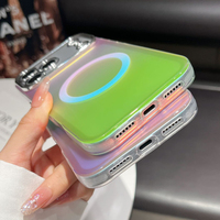 Coques de téléphone tendance et colorées irisées pour iPhone Xiaomi Redmi Samsung
