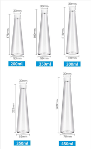 Vente en gros de bouteilles en plastique PET 200ml 250ml 300ml 350ml 450ml avec bouchon à vis pour thé boisson lait jus - Product Image 6