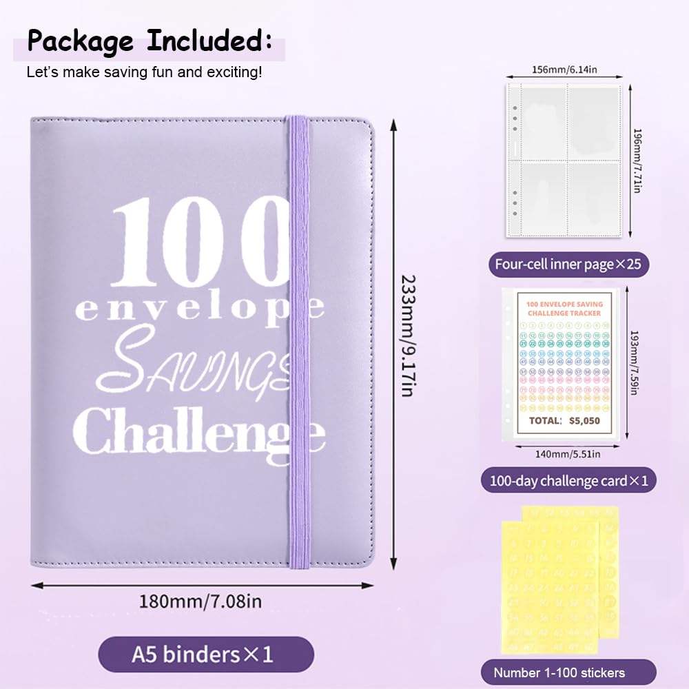 Savings Challenges Book to Save $5,050, 10,000, 500 Custom Budget Binder  100 Envelopes Money Saving Binder| Alibaba.com