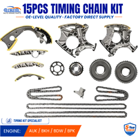 Kit de chaîne de distribution pour Audi A4 B7 A6 C6 A8 D3 Quattro Avant 4F5 AUK BKH BDW BPK 15 pièces 06E109229A Pièces de rechange pour distribution moteur