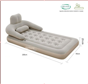 Para <span class=keywords><strong>Bestway</strong></span>, colchón <span class=keywords><strong>inflable</strong></span> doble moderno con bomba de almacenamiento integrada, plegable para acampar, sala de estar, uso doméstico, colchón - Product Image 3