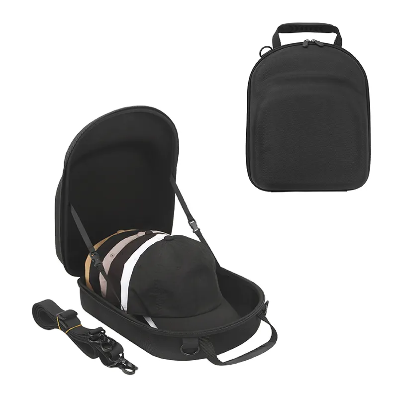 Custom Shell Duro Viagem Carry Armazenamento Baseball Cap Case Bag Chapéus Caps Mochila Deve cinta transportadora 2-6