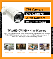 5MP Analog Security Bullet Camera,5X Optical Zoom,4-in-1(TVI/CVI/AHD/CVBS),Full Color Night Vision,Built-in Mic,Full Metal,NTSC