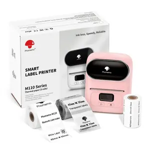 Thermal Label Printer Phomemo M110 Wireless Portable Label Maker Machine Barcode Labeler for iPhone and Android Phones
