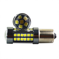 Pièces et accessoires automobiles Ampoule LED antibrouillard 12V pour voiture - Super Lumineuse Blanche S25 1156 BA15S 54SMD 3030 54LED Rétrofit/Amélioration