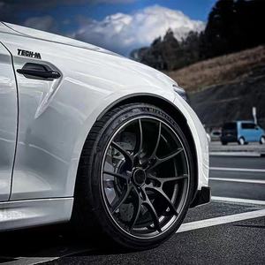 جنوط عجلات مقاس 17 18 19 بوصة بنمط 5x112 5x120 5x114.3 5x108 لسيارات مرسيدس وبي إم دبليو وأودي، جنوط سيارة ركاب من سبيكة معدنية، جنوط سوداء مقعرة بعمق - Product Image 6