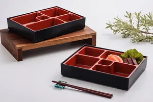 Fabrika tedarikçisi ucuz 5 bölmesi Bento kutusu 27x21cm termal yalıtımlı Bento kapaklı kutu