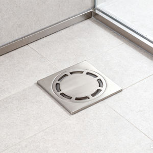 SWIFTHORSE Drain de <span class=keywords><strong>douche</strong></span> carré moderne à haute capacité, écologique, avec grille antidérapante <span class=keywords><strong>pour</strong></span> salle de bain, hôtel, balcon - Product Image 2