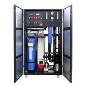 Système de filtration d'eau par osmose inverse 500LPH, taux de dessalement élevé, pompe contrôlée par PLC, certifié CE, eau ultra pure - Product Image 1