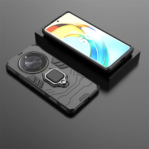 Para Honor <span class=keywords><strong>Magic</strong></span> <span class=keywords><strong>6</strong></span> <span class=keywords><strong>Lite</strong></span> X9B soporte de anillo a prueba de golpes funda de armadura magnética Shiled funda de teléfono con soporte de Metal de silicona para Honor 100 90 - Product Image 6