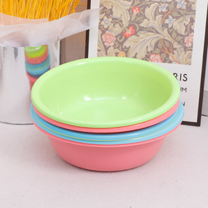 Plastic <b>Basins</b> <b>Round</b> Mixed Colors Wash <b>Basin</b> Vegetable Bowl Household Use - Product Image 4