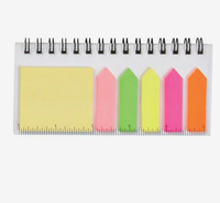 Ensemble de bureau multi-usages personnalisé avec notes adhésives et stylos, logo promotionnel, cadeau publicitaire, papeterie de bureau