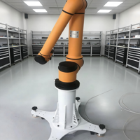 Cobot de café con cámara pequeña AUBO C5, Brazo Robótico de Seis Ejes, Robot Industrial de Soldadura, Motor PLC, Aleación de Acero Inoxidable, Teach Pendant