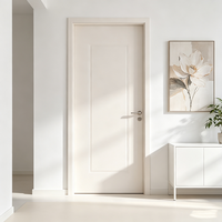 Porte intérieure moderne en bois massif de 50 mm, sans peinture, étanche, pour hôtels, appartements et résidences - Vente en gros