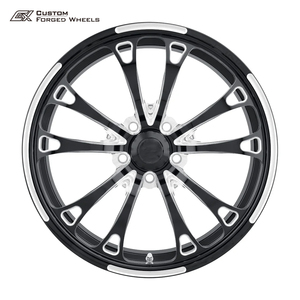 Jantes de course forgées Front Runner 5 branches chromées polies, à déport profond, légères, pour voitures de drag strip, muscle cars et Pro Street - Product Image 2