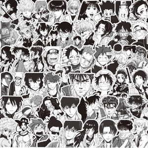 สติกเกอร์ตกแต่งสำหรับเด็ก37ชนิด50ชิ้น/เซ็ตอนิเมะแบบกำหนดเองสีดำและสีขาวสติกเกอร์การผจญภัยของสะสม - Product Image 2