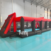 Terrain de football gonflable commercial extérieur, terrain de sport gonflable en PVC pour football, basketball, volley-ball