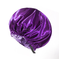 40cm Super Confortable Double Couche Réversible Ajustable extra Large Satin Bonnets
