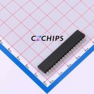 HC-PM254-8.5H-1x18PW Pin Socket Bent Lead Through Hole,P=2.54mm Connector 1x18P 2.54mm Square Hole Right Angle Insert - Product Image 2