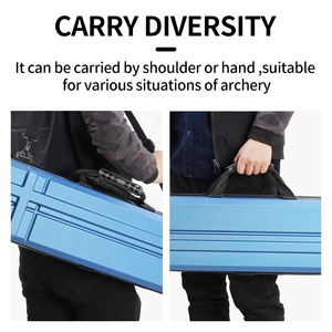 Takedown recurve <span class=keywords><strong>Bow</strong></span> trường hợp túi ABS cứng ngoài trời chụp săn bắn thể thao cung và mũi tên xách tay bắn cung không thấm nước hộp lưu trữ - Product Image 5