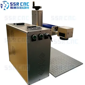 Sıcak satış bakır/çelik Fiber lazer işaretleme makinesi ile ayak anahtarı SSR-FM20/SSR-FM30/SSR-FM50