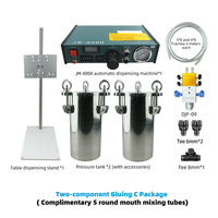 Machine de distribution de colle AB à deux composants Diaphragme arrière d'aspiration à double cylindre Machines d'automatisation industrielle d'un an pour