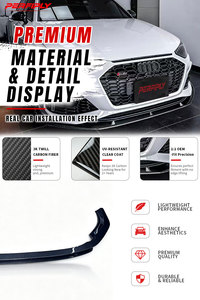 ชุดแต่งกันชนหน้าคาร์บอนไฟเบอร์แท้ทรง RS4 สำหรับ <span class=keywords><strong>Audi</strong></span> <span class=keywords><strong>A4</strong></span> B9 <span class=keywords><strong>2021</strong></span>+ ยี่ห้อ Perfiply Car Part - Product Image 3