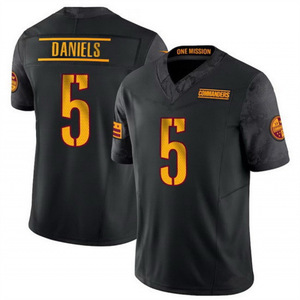 Broderie personnalisée en gros pour les Washington Commanders # 5 # Maillot de football 99 en maille poly, unisexe adulte, avec logo imprimé sur le devant, en stock - Product Image 4