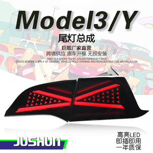 Ensemble de feux arrière Jushun Tesla Model 3 Model Y, aile d'ombre, lumière LED dynamique 12V - Product Image 5