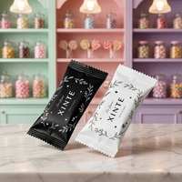 Sachets d'emballage en plastique personnalisés pour petites entreprises, imprimés, faits à la main, pour bonbons, gommes, chocolat, sachets mats en aluminium, pochettes