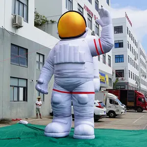 Mascota inflable personalizada, publicidad, dibujos animados, astronauta de 8m de altura, hinchables, personalizado