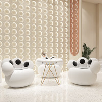 Fauteuil de sol confortable en forme de patte de chat Kawaii, chaise individuelle de dessin animé pour enfants et adultes, idéal pour chambre, balcon, coin lecture