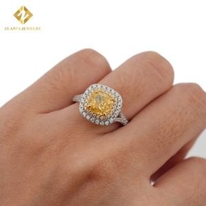 ขายดี925แฟชั่นแหวนหมั้นเงินสเตอร์ลิงสำหรับผู้หญิงเครื่องประดับเพชรเต็มรูปแบบแหวนพลอยงานแต่งงานสุดหรู - Product Image 1